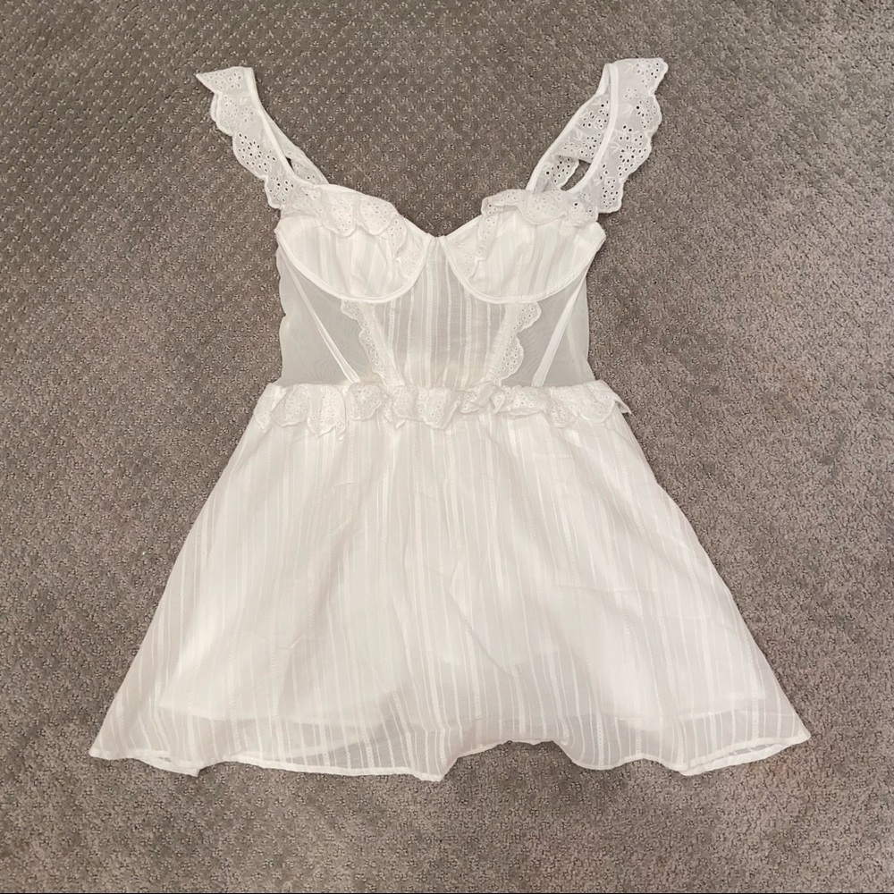 Shein white mini dress